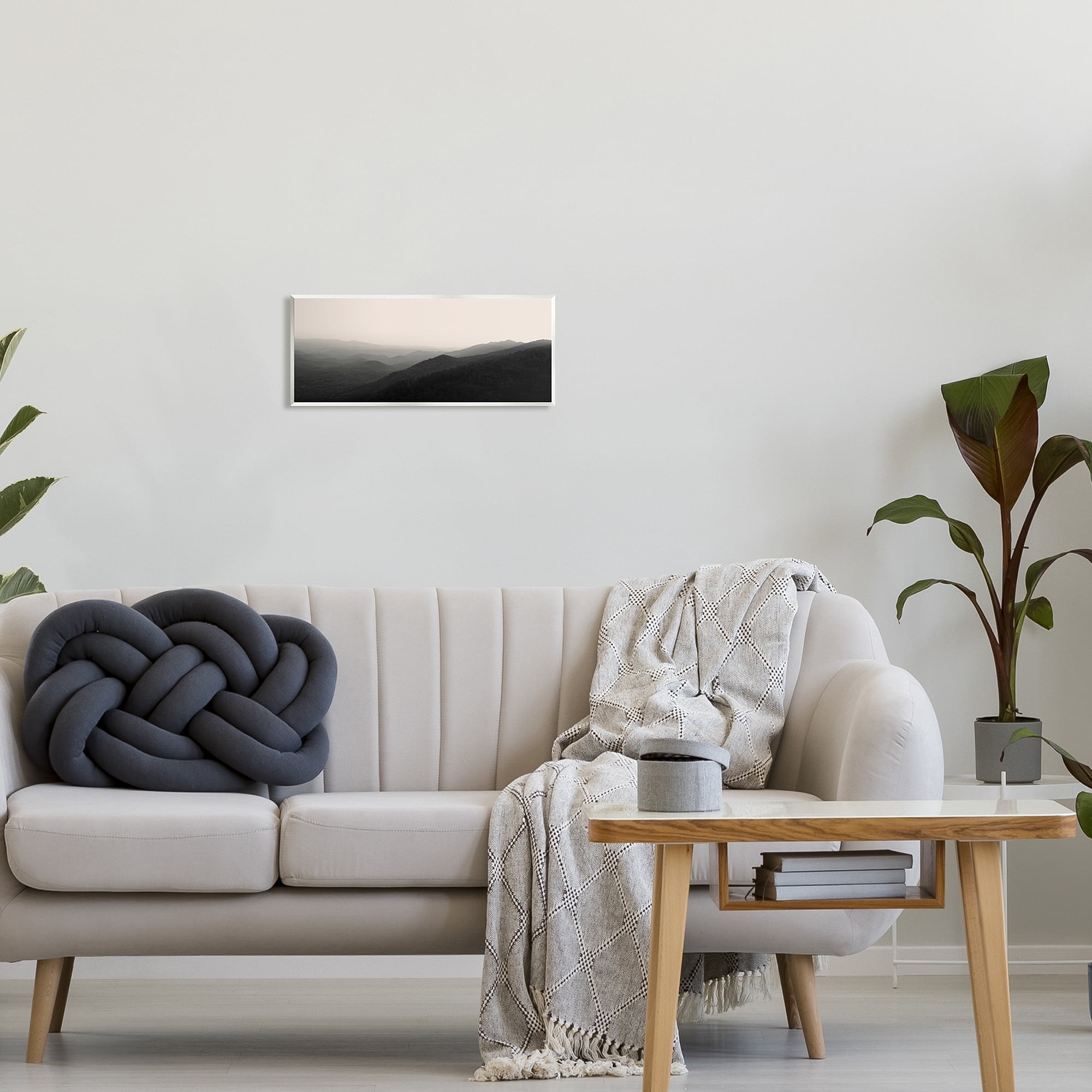 Stupell Solemn Foggy Mountain Peaks Landscape Photography Wall Plaque Unframed Art Print Wall Art