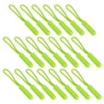 thumbnail image 1 of 20PCS Cylinder Head Zipper Puller Clothing Plastic Zipper Head Compact Zipper Pulling Rope Luggage Bag Zipper Head Tail Rope for Bag Clothing Use (Fluorescent Green), 1 of 8