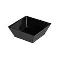 thumbnail image 3 of 10 oz Square Black Plastic Small Modern Bowl - 4 1/4" x 4 1/4" x 1 1/2" - 100 count box, 3 of 11
