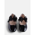 thumbnail image 3 of Wonder Nation Little Girls and Big Girls Scallop Ballet Flats with Tulle Bow, 3 of 5