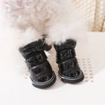 thumbnail image 6 of PU Leather Dog Snow Booties - Breathable, Anti- - for Large Dogs, Winter Outdoor, Protect Paws from Snow/Ice, 6 of 7