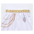 thumbnail image 6 of Halloween Anime Cosplay Costume Set, Popular Singer Idol Cosplay Costume for Halloween Party, 2-Piece Sleeveless Top and Shorts, 6 of 6
