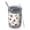 White Baseball Fun, variant on 12oz Tumblers White Baseball Elements Pattern Vacuum Insulated Stainless Steel Travel Tumbler Cups Mug with Lid and Straw for Beer,Coffee,Beverages with Cleaning Brush for Cold & Hot Drinks