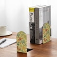 thumbnail image 5 of Pofeuu Floral with Butterflies Print Large Bookend Hold Heavy Books- Wood Bookends for Heavy Books Heavy Duty Book Ends Wood Bookends for Office Desk Non-Skid, 5 of 7