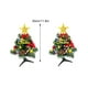 thumbnail image 5 of Wosthever Paquete de árbol de Navidad Adornos de baratijas de árbol Decoración navideña Decoraciones festivas Suministros navideños Kits de decoración para fiestas Árboles verdes y con, 5 of 6