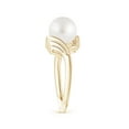 thumbnail image 3 of ANGARA South Sea Cultured Pearl Ring with Wing Motifs in 14K Yellow Gold for Women | June Birthstone, Birthday, Anniversary, Jewelry Gift for Women | Pearl Ring, 3 of 9