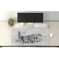 thumbnail image 2 of Sketchy Computer Mouse Pad, Historical Ruins Colosseum Artwork Italy Rome Antique Cultural Inspiration, Rectangle Non-Slip Rubber Mousepad X-Large, 35" x 15" Gaming Size, Beige Black, by Ambesonne, 2 of 2