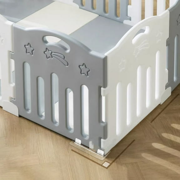 Supvox 8Pcs Accessories for Play Pen Playpen Stabilizer Transparent PE Fixing for Pet Safety