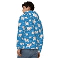 thumbnail image 4 of Goofa Cows Milk Pattern Mens Full-zip Hoodie, Zip-up Pullover Hooded Sweatshirt, Kangaroo Pocket Hoodie Ideal for Daily Wear, Travel, and Home-Small, 4 of 5