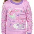 thumbnail image 4 of Peppa Pig Pajamas Toddler Girls Sweet Dreams Long Sleeve Shirt and Pant Tight Fit Set, 4 of 7