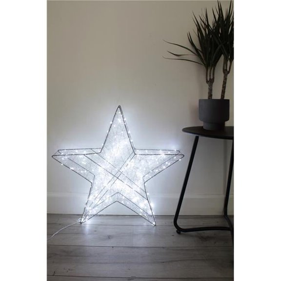 Large 180 LED Plug in Star Lights - White