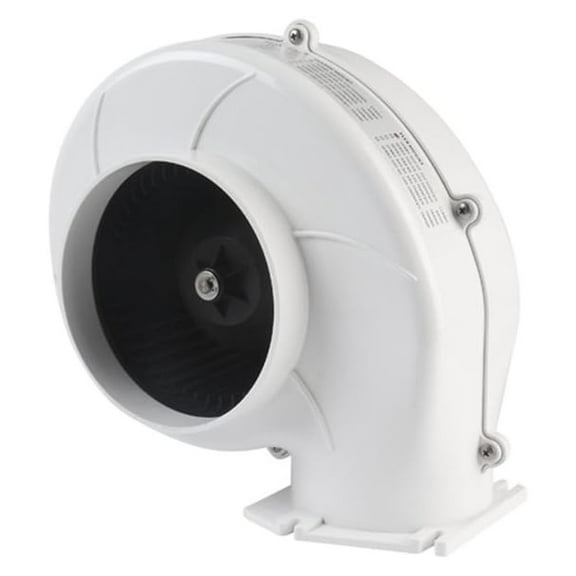High Flow Blower Fan, 320 CFM 12 Volt Flange Mount