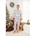 thumbnail image 6 of PatPat Mens Pajamas Matching Family Christmas Pajamas One Piece Long Sleeve Dinosaur Costume Adult Loungewear Sleepwear with Christmas Socks Men M, 6 of 14