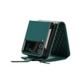 thumbnail image 4 of Dteck Zipper Wallet Purse for Samsung Galaxy Z Flip 3 5G Crossbody Case with Credit Card Holder Strap Lanyard Women Kickstand Flip Leather, Green, 4 of 8