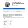 thumbnail image 2 of Crankcase Breather Element - Compatible with 2008 - 2013 Peterbilt 367 2009 2010 2011 2012, 2 of 2