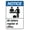 Warning Sign 2, variant on All Visitors, Contractors & Drivers Must Wear Mask Sign - 8"x12" Security Metal Sign, Safety Decor for Business Office Home Yard