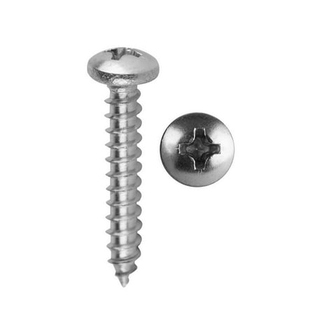 

Install Bay PPHSS812 Phillips Pan Head #8 X 1/2in Stainless Screws - 100 Pack