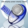 thumbnail image 3 of Men Electric Shaver Digital Display USB Rechargeable Mini Travel Rotary Razor Portable Cordless Hair Beard Trimmer Remover Tool Father Boyfriend Gift, 3 of 8