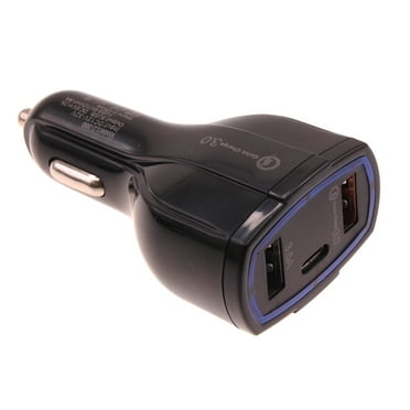 Quick Car Charger for iPhone 15/Pro/Max/Plus - 48W 3-Port USB Type-C Port Power Adapter DC Socket for iPhone 15/Pro/Max/Plus