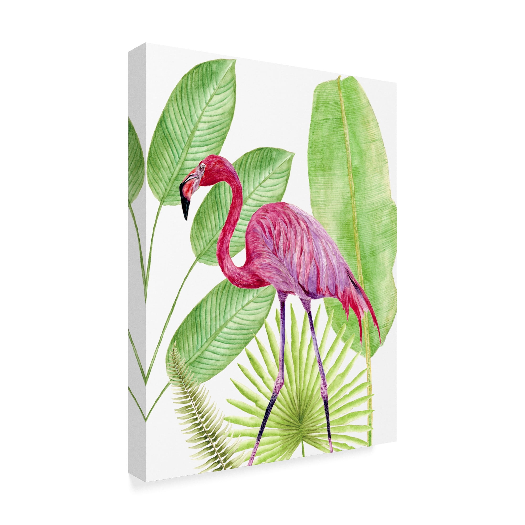 Trademark Fine Art 'Tropical Flamingo I' Canvas Art by Melissa Wang