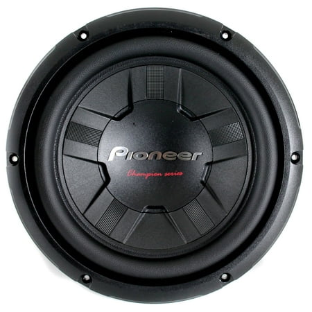 Pioneer 10" 1,200-Watt Champion Series Subwoofer #TS-W261S4, Single Voice Coil