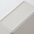 thumbnail image 3 of EeaseMX Cubo de basura de plástico para escritorio, mesa, cubo de basura de plástico, mini cubo de almacenamiento con tapa (blanco), 3 of 8