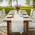 thumbnail image 4 of Table Runners 108 Inches Long Dress Scarves, Blue Seahorse Coastal Farmhouse Coffee/Dining/Kitchen Table Runner for Living Room, Summer Beach Nautical Ocean Coral Vintage 13x108 Inch, 4 of 9