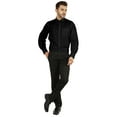 thumbnail image 2 of Bestman Long Sleeve Cotton Flex Shirt For Mens Button Downt W/ Patch Pocket Office Wear, 2 of 7