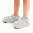 thumbnail image 4 of Miluxas Dance Warm up Booties Ballet Slipper Girl's Dance Boots Winter Fleece Soft Soled Warm Shoes Gray L, 4 of 8