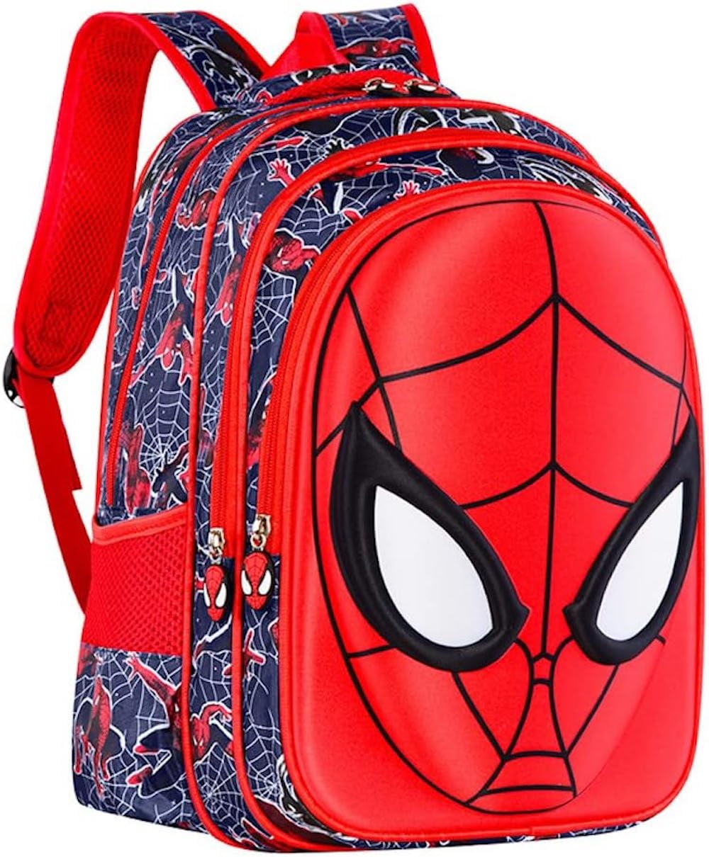 Xicks School Backpack for Boy with Side Pockets and Adjustable Straps Kids School Bags for 1st
