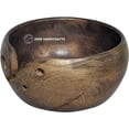 thumbnail image 2 of Premium Solid Dark HardWood Crafted Wooden Portable Antique Yarn Bowl Holder for Knitting Crochet - Christmas Gift Set | Hind Handicrafts (6" x 6" x 4", Purple), 2 of 2