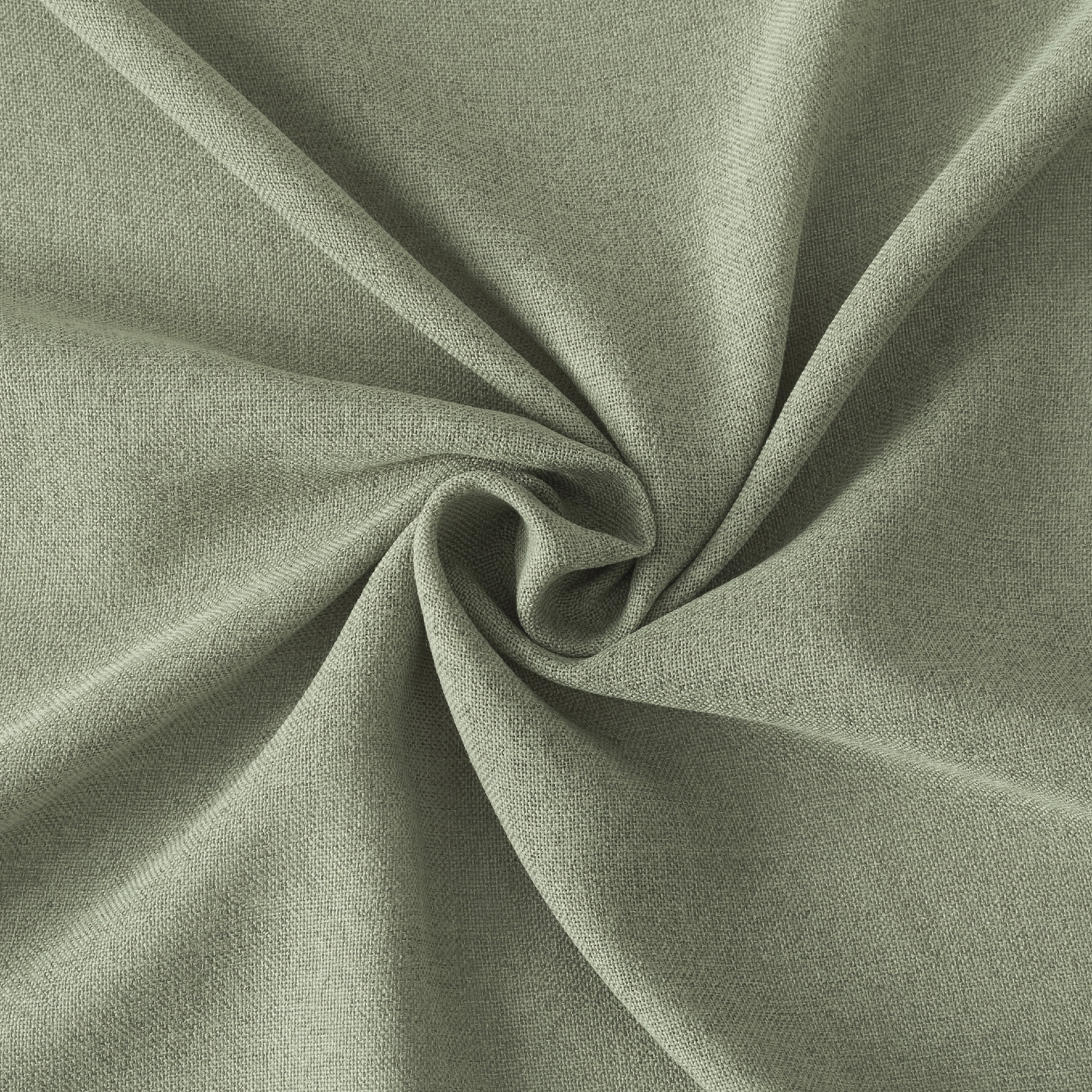 No. 918 Hathaway Twist Tab Semi-Sheer Tab Top Curtain Panel, 40"x63", Sage Green