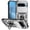 Silver, variant on Fashion Case with Holder Stander Kickstand Drop Resistant Shockproof Case For Google Pixel 9 Pro (6.3inch) / For Google Pixel9 (6.3inch)