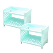 Oleegame 2PC Spoon And Lid Rest Desk Organizers And Storage Freestanding Desk Organizer Shelf Table Accessory Book Organizer For Desk Office Dorm
