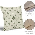 thumbnail image 4 of Sage Green Floral Pillow Covers 16x16 Set of 2 Cute Flower Boho Modern Trendy Print Decorative Throw Pillow Cases Outdoor Farmhouse Spring Decoration for Sofa Couch Bed, 4 of 6