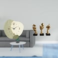 thumbnail image 2 of Reloj de pared silencioso, reloj de pared nórdico, estatuas de pensadores, esculturas de arte abstracto, figuras modernas de mesa, decoración de escri, 2 of 8