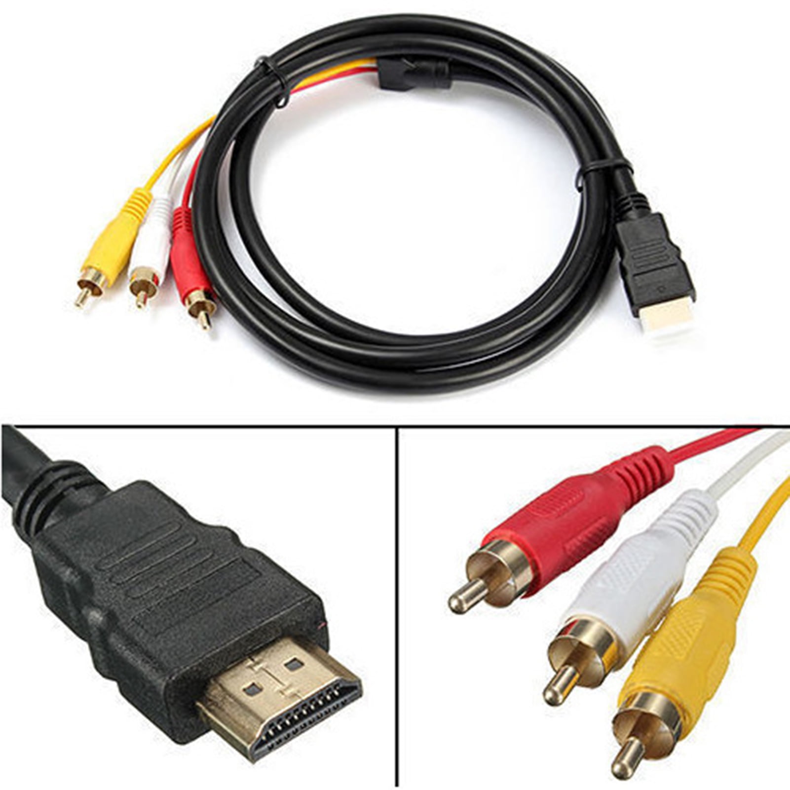 Am _ Doonjiey USB A Buchse auf 3 Rca Stecker Av Av Adapter Kabel für PC TV S 