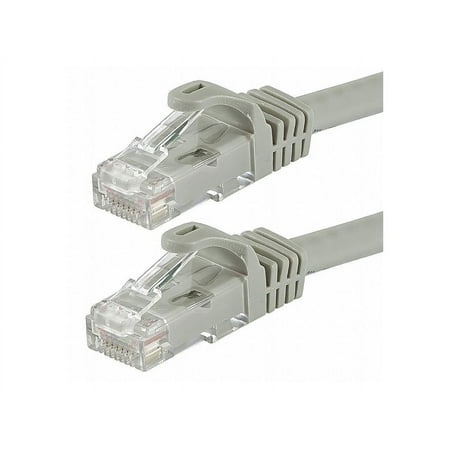 UPC: 0844660098072 | Monoprice Flexboot Cat6 Ethernet Patch Cable – Network Internet Cord – RJ45  Stranded  550Mhz  UTP  Pure Bare Copper Wire  24AWG  5ft  Gray