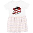 thumbnail image 3 of Inktastic My Great Grandma Loves Me with Cute Ladybugs Girls Toddler Dress, 3 of 5