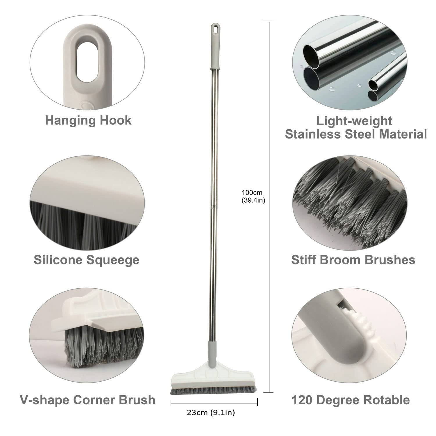 Bathroom Ground Seam Brush,Floor Brush Floor Cleaning Brushes for Carpets, Size: 5cmx19cmx4.5cm, White