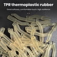 thumbnail image 4 of CSChome No Impurities Rubber Tubing 50Pcs Fishing Tackle Fishing Hollow Rubber Hoses Set European-Style High Resilience Soft Thread-Safe TPR Material Hollow Rubber Hoses, 4 of 7