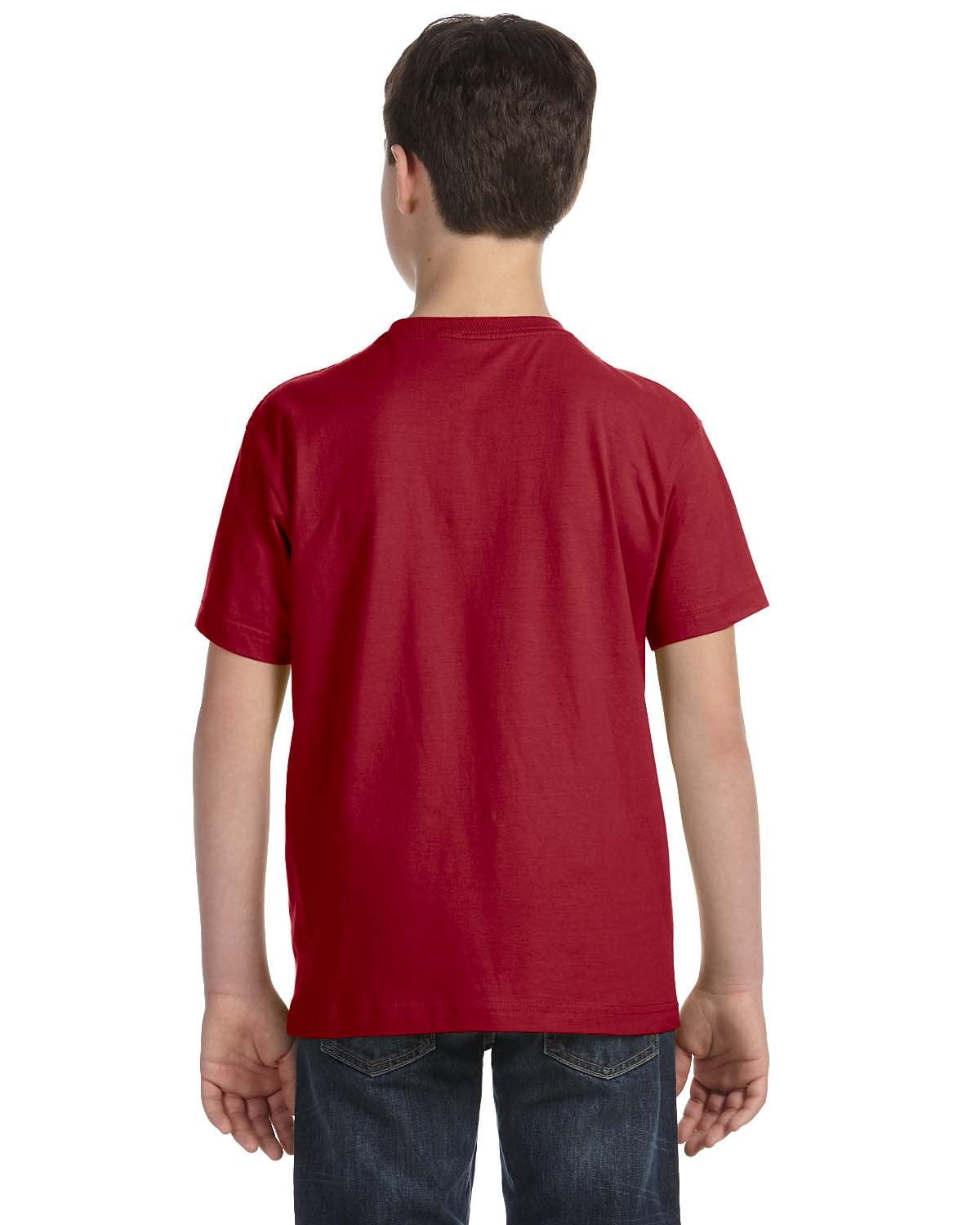 Aquaguard Boys 3-Pack T-Shirt Crew Neck Short Sleeve 100% Cotton Tee, Size: 4-14 - Small - Garnet