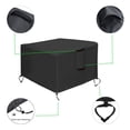 thumbnail image 4 of Fire Pit Cover for Square Tables, Heavy Duty Waterproof Design Ensures All Weather Protection And Long Lasting Durability, Breathable Outdoor Patio Furniture Cover (Fits Up To 28" Square Fire Table), 4 of 5