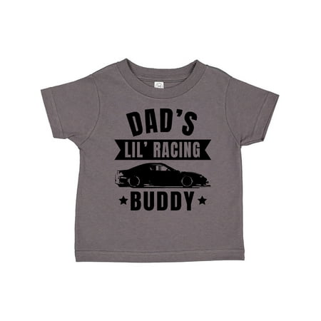 

Inktastic Dads Lil Racing Buddy Gift Toddler Boy or Toddler Girl T-Shirt