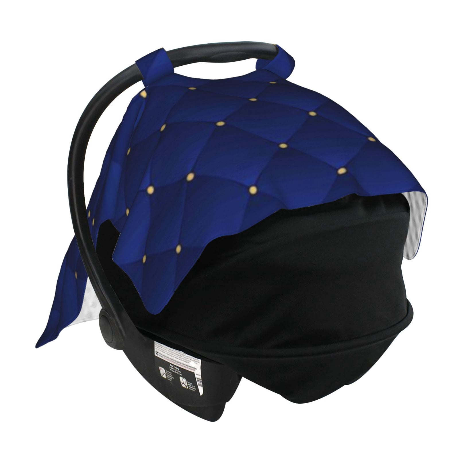 Car Seat Cover Baby - Navy Blue Breathable Infant Car Seat Cover for Baby Carseat, Lightweight Comfort Baby Essentials Must Haves Newborn Stuff for Girl Boy