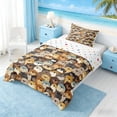thumbnail image 2 of Manfei Cartoon Funny Otter Twin Comforter Sets for Kids Boys and Girls, Animal Print Bedding Set, Polka Dots Reversible 2-Piece, 1 Comforter and 1 Pillowcase, 2 of 6