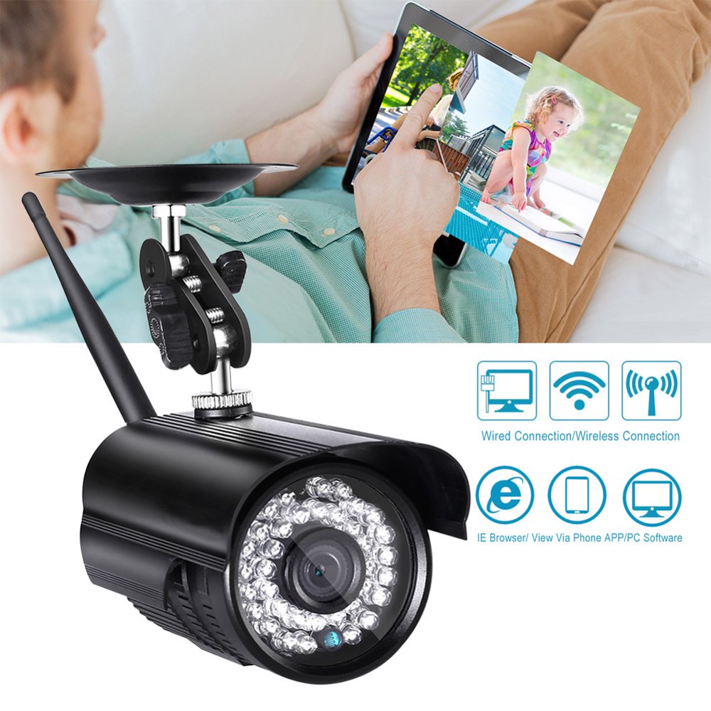 WIFI Wireless Outdoor Surveillance IP Camera Home Security Camera System 1080P HD, Weatherproof
