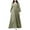 Green, variant on Muslim Linen Dresses for Women, One-Piece Long Sleeve Islamic Prayer Dress Kaftan Abaya Dress Middle East Arabian Maxi Dress