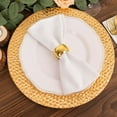 thumbnail image 2 of Efavormart 6 Pack Metallic Gold Plastic Charger Plates With Hammered Rim, 13" Round Decorative Serving Plates, 2 of 11