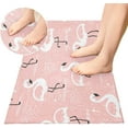 thumbnail image 2 of Coolnut Pink Flamingos Soft Runner Rug, Washable Non-Slip Room Rug, Hallway Rug Runner for Entryway,Hallway,Bathroom,and Kitchen,39x20In, 2 of 7